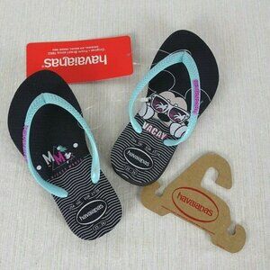 💰3/$25  New Havaianas Disney Mickey Mouse Flip Flops 10 C